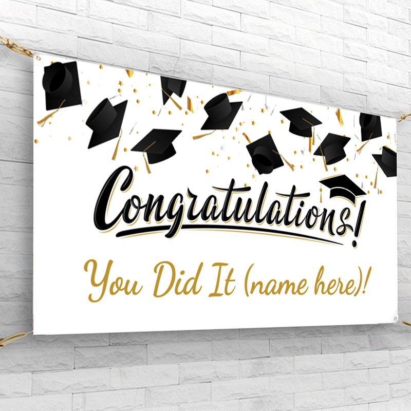 3x6 Graduation Banner- Editable!