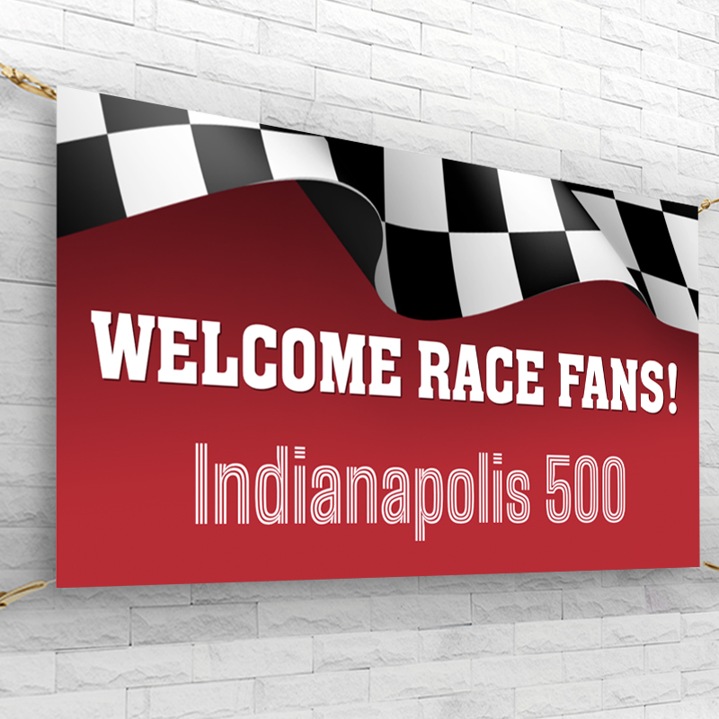4x8 Race Day Banner- Editable!
